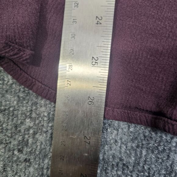 Knox Rose Womens Size M Peasant Bohemian Boho Blouse Top Front Tie Lace - Picture 11 of 11